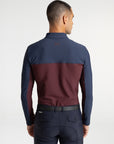 Kent Base Layer - Navy/Burgundy