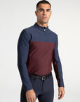 Kent Base Layer - Navy/Burgundy