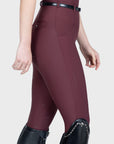 Velya Riding Leggings & Belt - Rosewood/Gunmetal