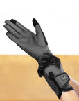 Ava Riding Gloves - Grey/Black