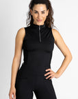 Sleeveless Base Layer - Black/Silver