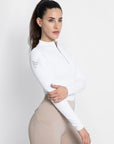 Long Sleeve Base Layer - White/Silver