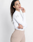 Long Sleeve Base Layer - White/Silver