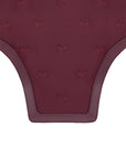 Ear Bonnet - Stamp (Burgundy)