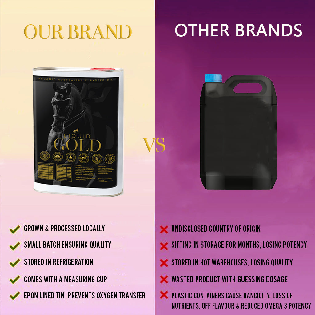 Compare Equine Organic Australian Flaxseed Oil Tin 5L