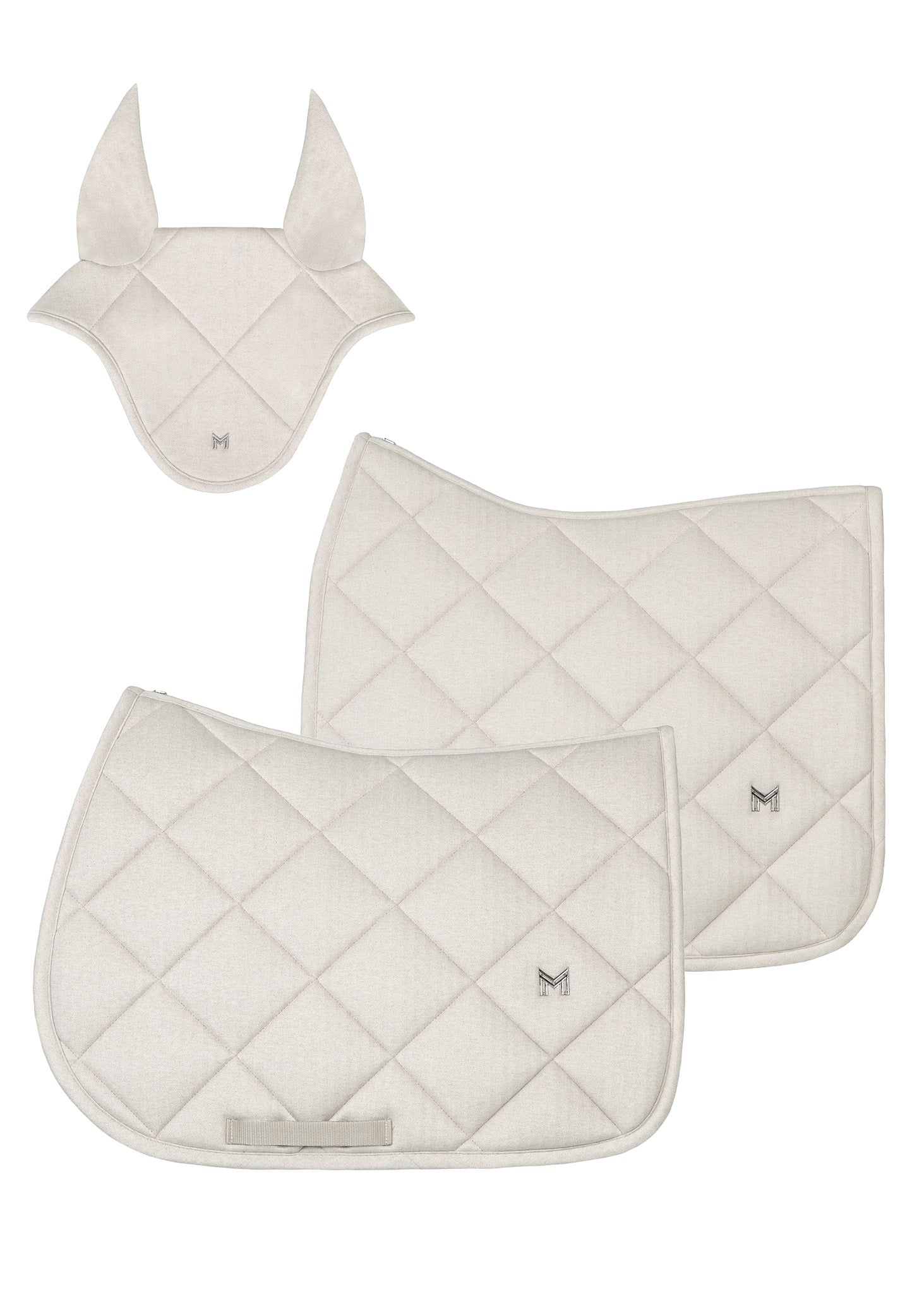 Saddle Pad - Jump - Herringbone (Beige)