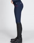 Young Riders - Pro Riding Leggings - Navy/Red