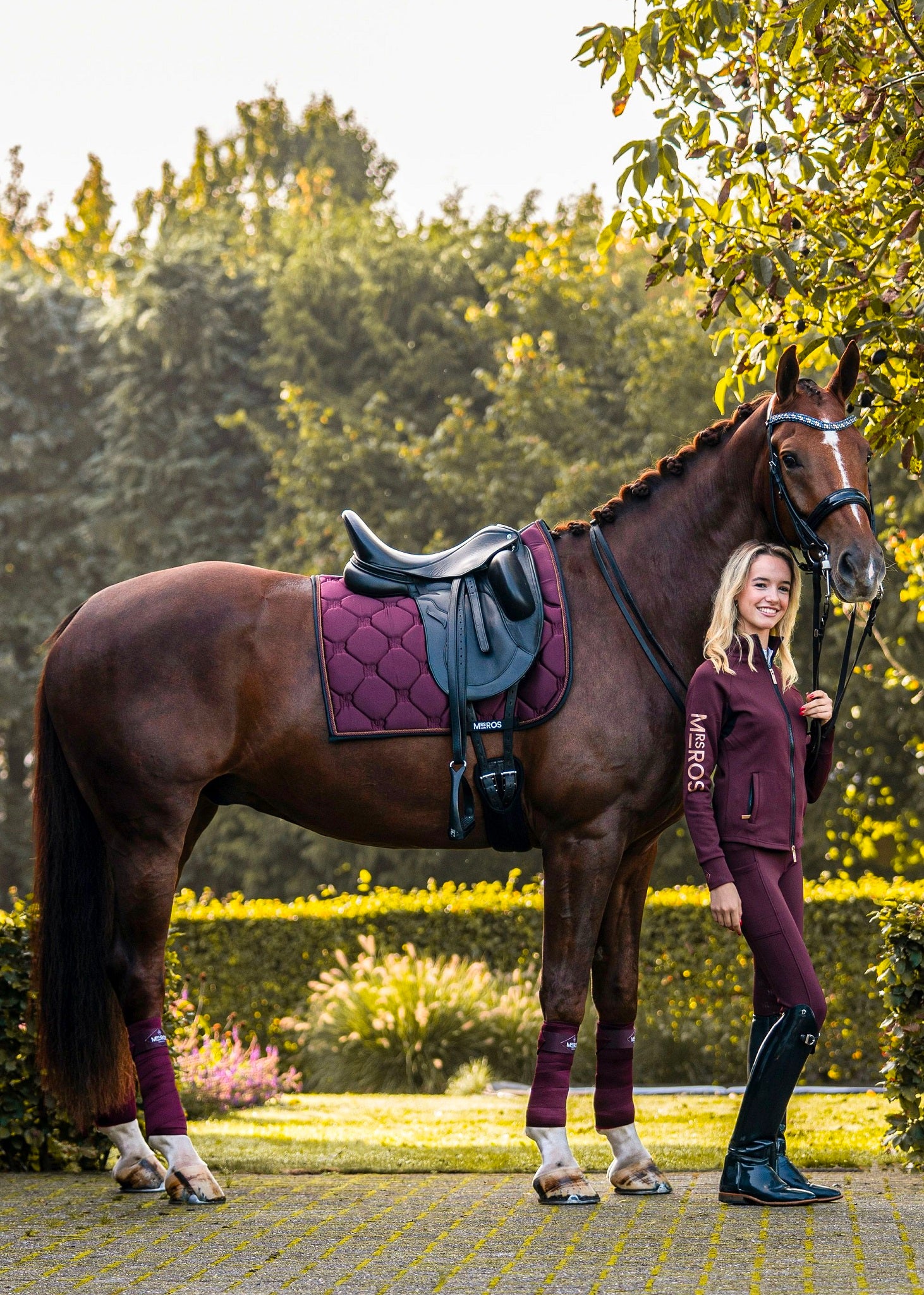 Saddle Pad - Charmer Red Blush