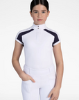 Young Riders Aveen Show Shirt - Navy