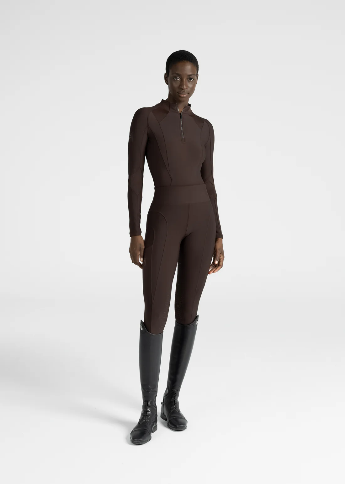 Long Sleeve Frame Base Layer - Chocolate