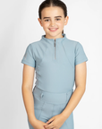 Young Riders - Short Sleeve Base Layer - Coastal Aqua