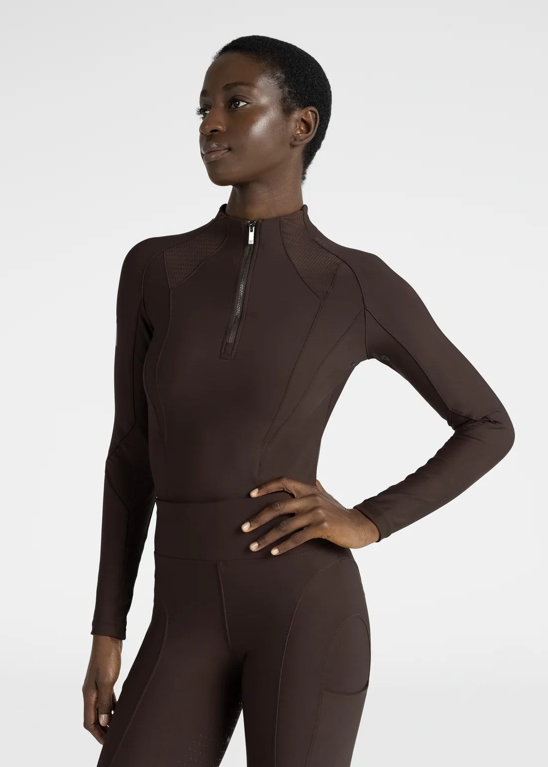 Long Sleeve Frame Base Layer - Chocolate