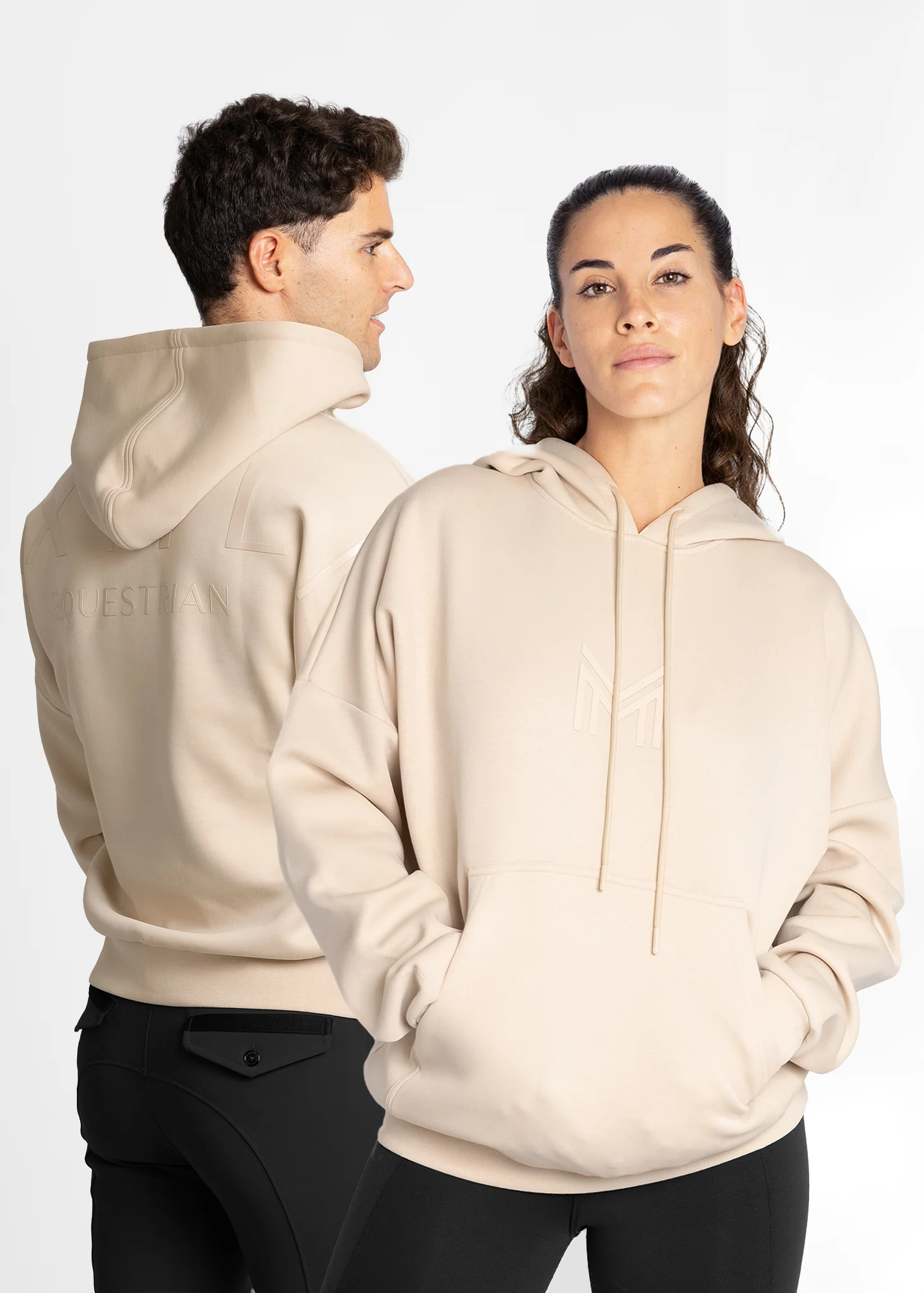 Icon Oversized Hoodie - Beige