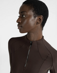 Long Sleeve Frame Base Layer - Chocolate