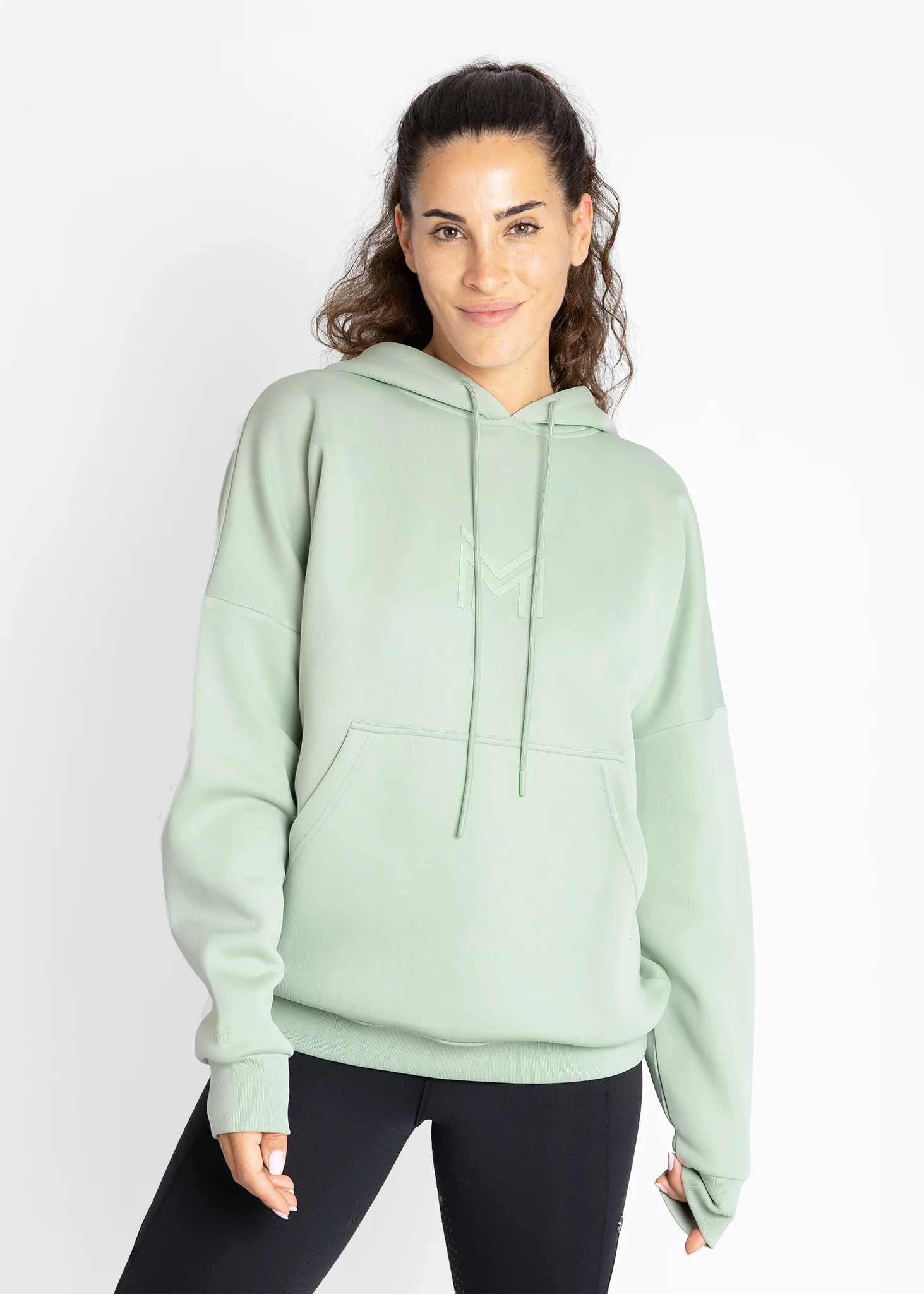 Icon Oversized Hoodie - Sage Green