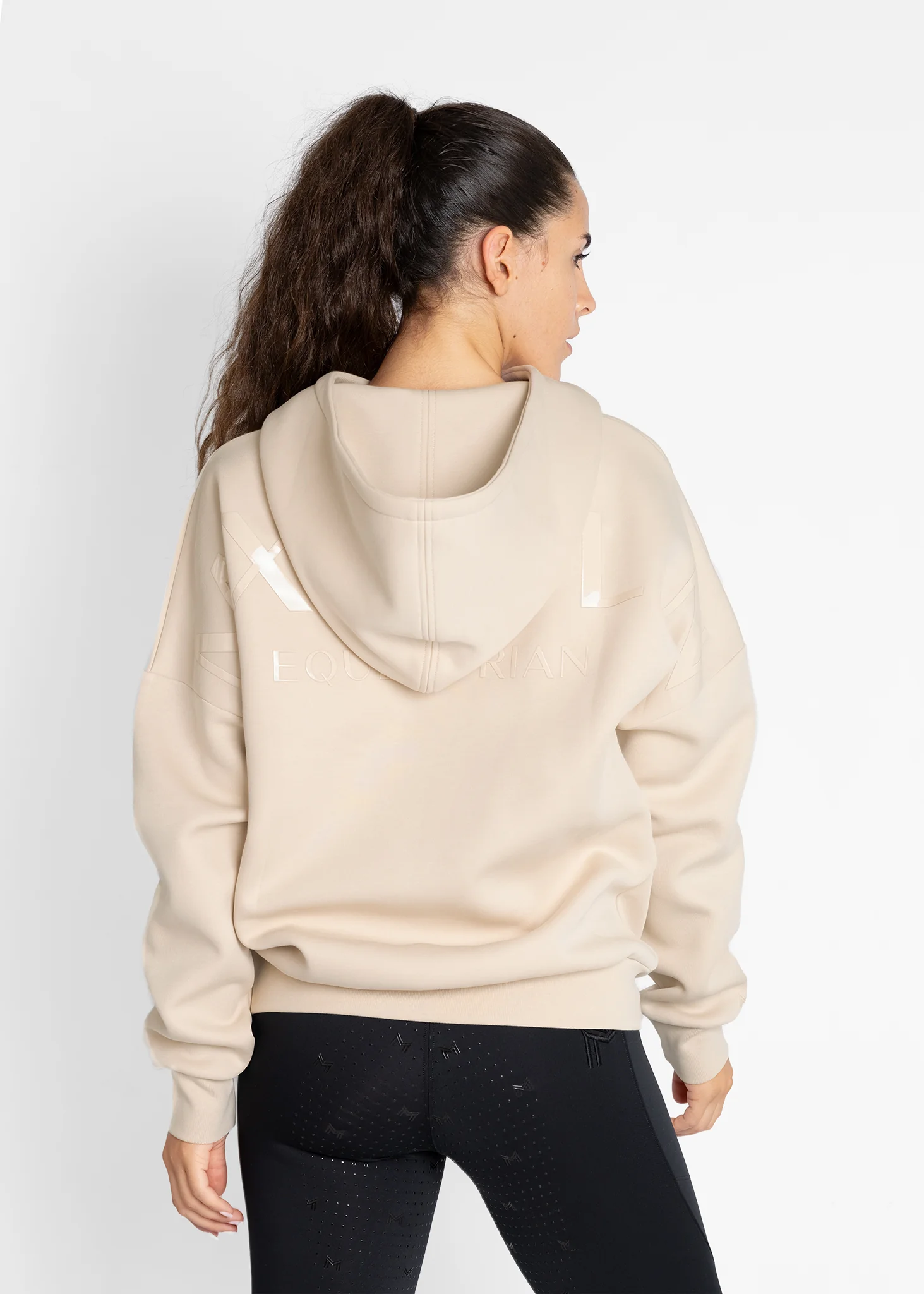 Icon Oversized Hoodie - Beige