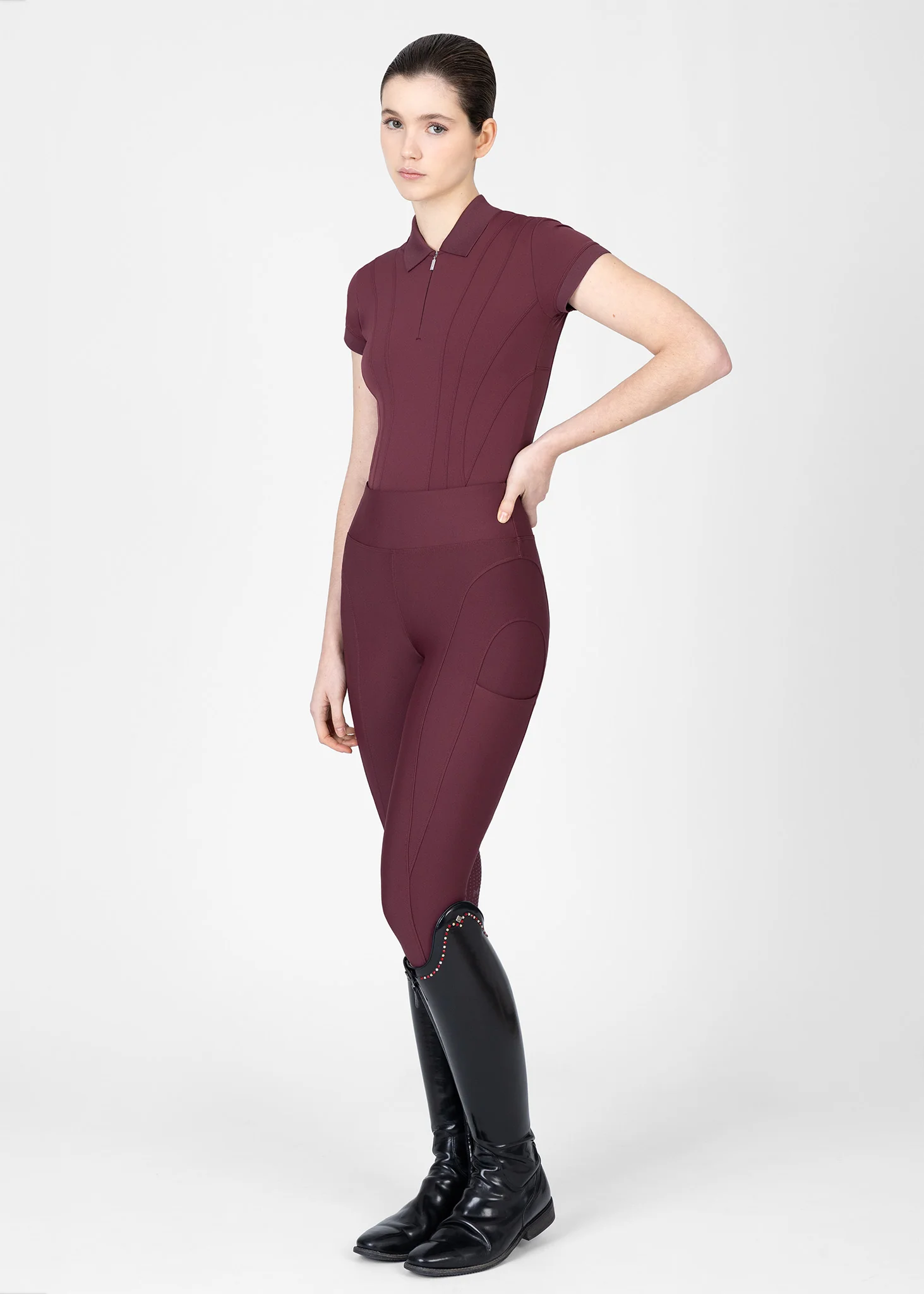 Arc Polo Short Sleeve - Rosewood