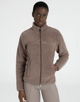 Ciara Teddy Jacket - Taupe