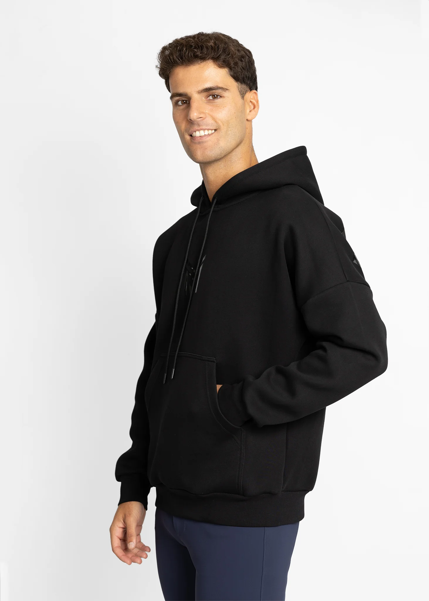 Icon Oversized Hoodie - Black