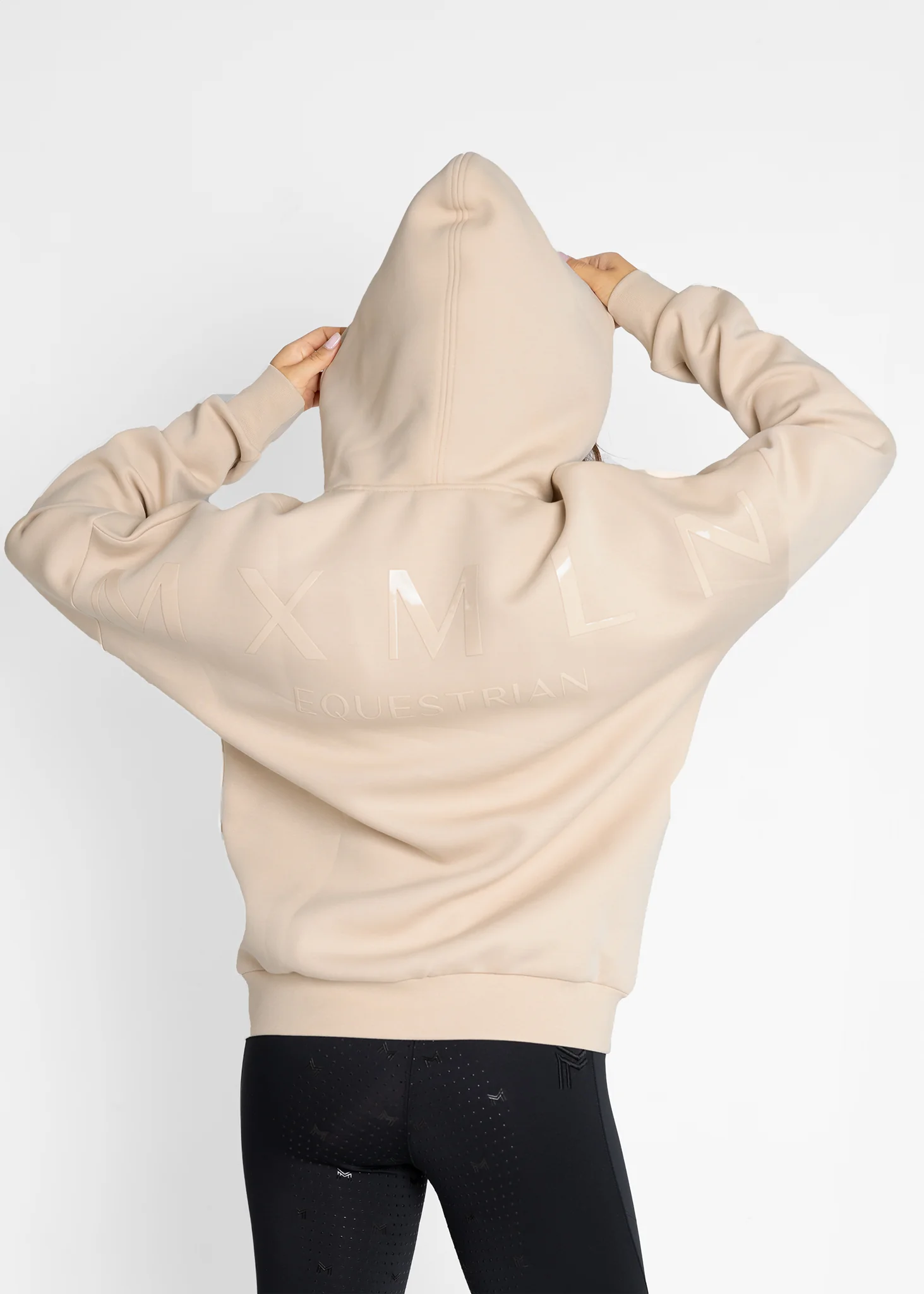 Icon Oversized Hoodie - Beige