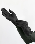 Emblem Riding Gloves - Black