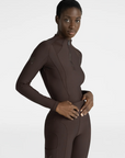 Long Sleeve Frame Base Layer - Chocolate