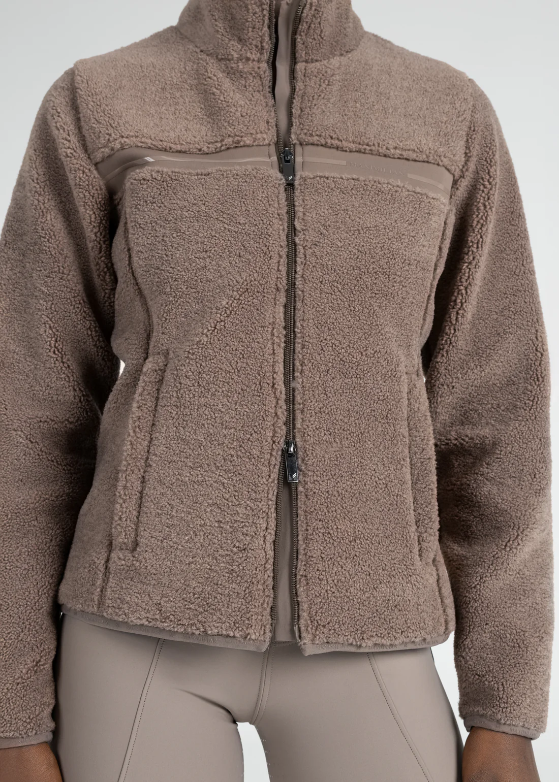 Ciara Teddy Jacket - Taupe