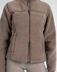 Ciara Teddy Jacket - Taupe