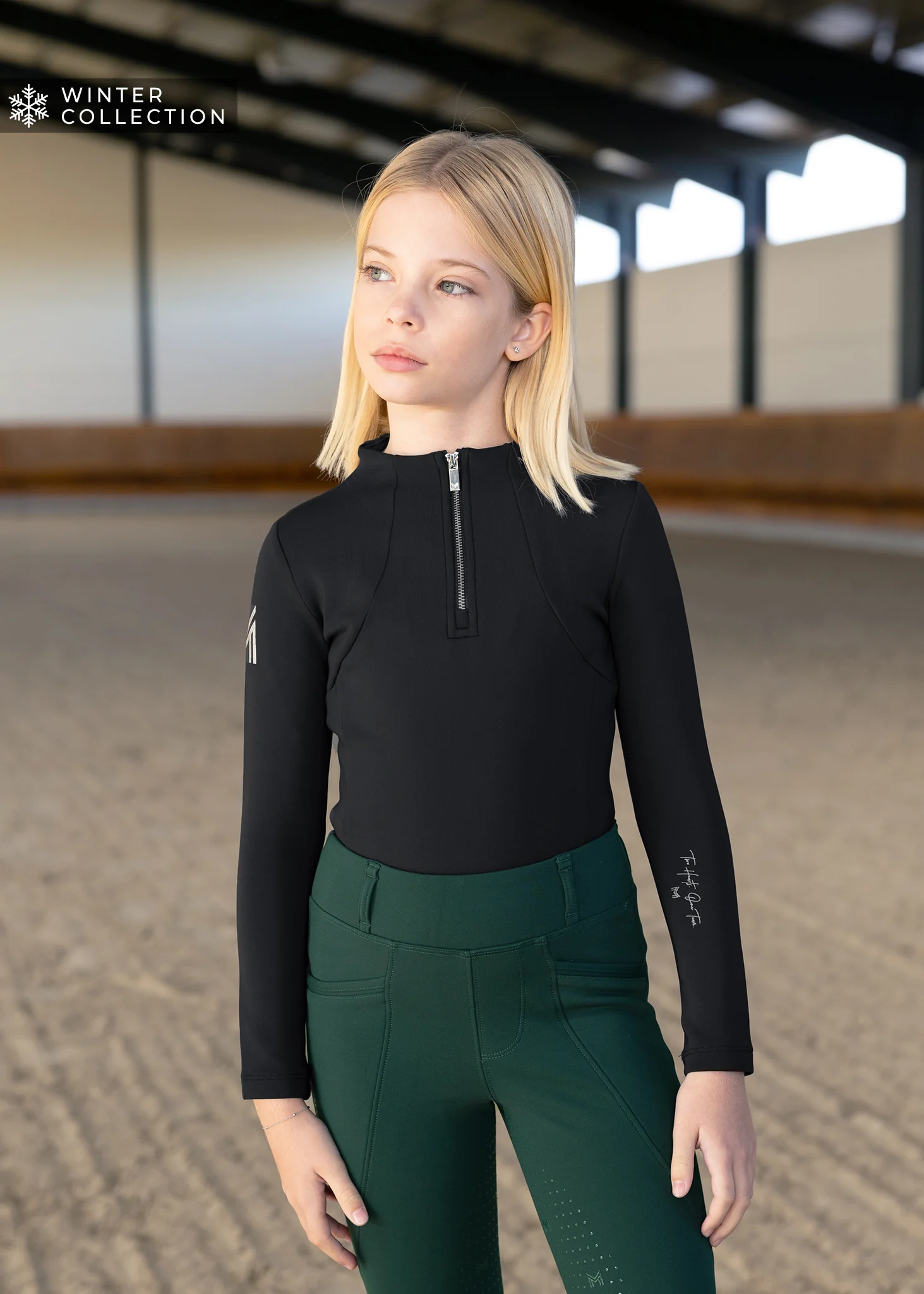 Young Riders Winter - Base Layer (Black/Silver)