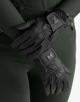 Emblem Riding Gloves - Black
