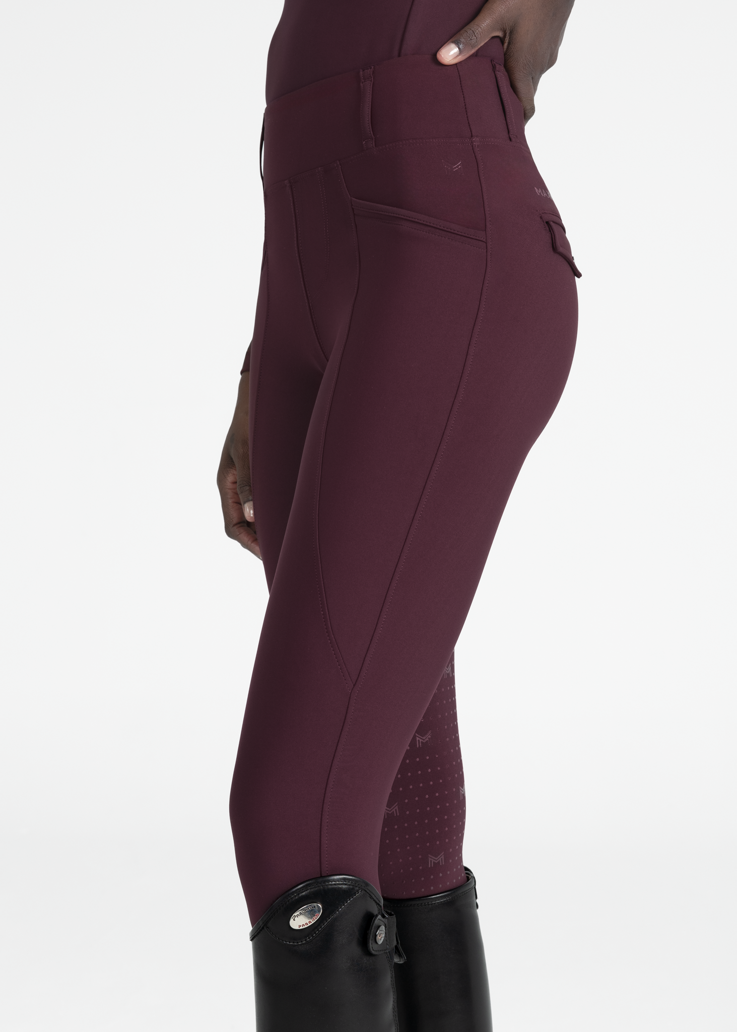 Pro Riding Leggings - Burgundy