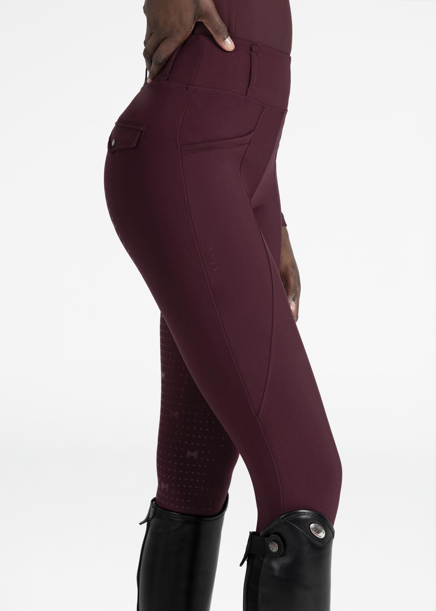 Pro Riding Leggings - Burgundy