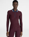 Concept Polo Long Sleeve - Burgundy