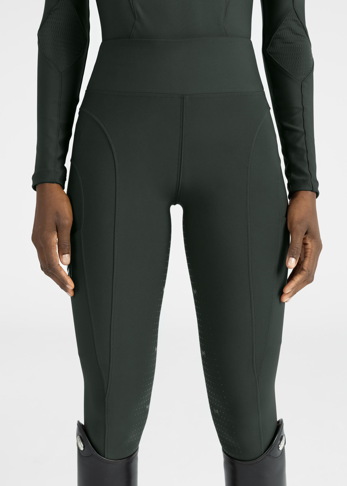Outline Leggings - Hunter Green