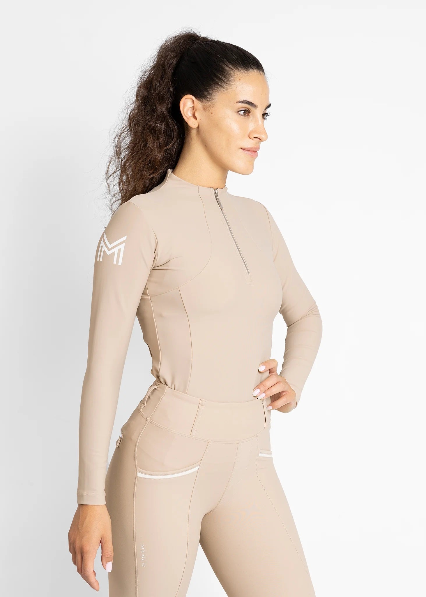 Long Sleeve Base Layer - Beige