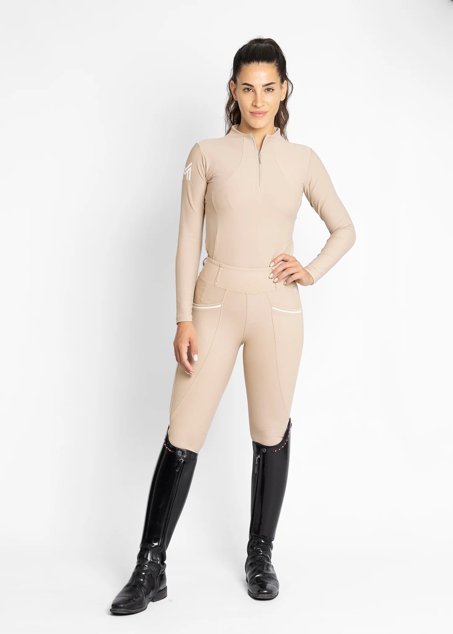 Long Sleeve Base Layer - Beige