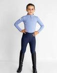 Young Riders - Long Sleeve Base Layer - Iris Blue