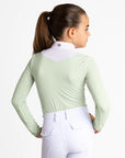 Young Riders - Long Sleeve Sienna Show Shirt - Sage Green