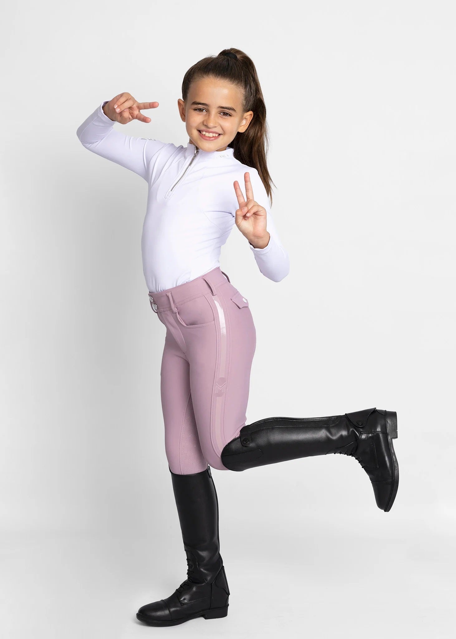 Young Riders - Reflection Breeches - Mauve