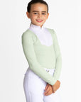 Young Riders - Long Sleeve Sienna Show Shirt - Sage Green
