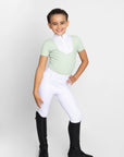 Young Riders Short Sleeve Sienna Show Shirt - Sage Green