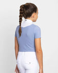 Young Riders Short Sleeve Sienna Show Shirt - Iris Blue