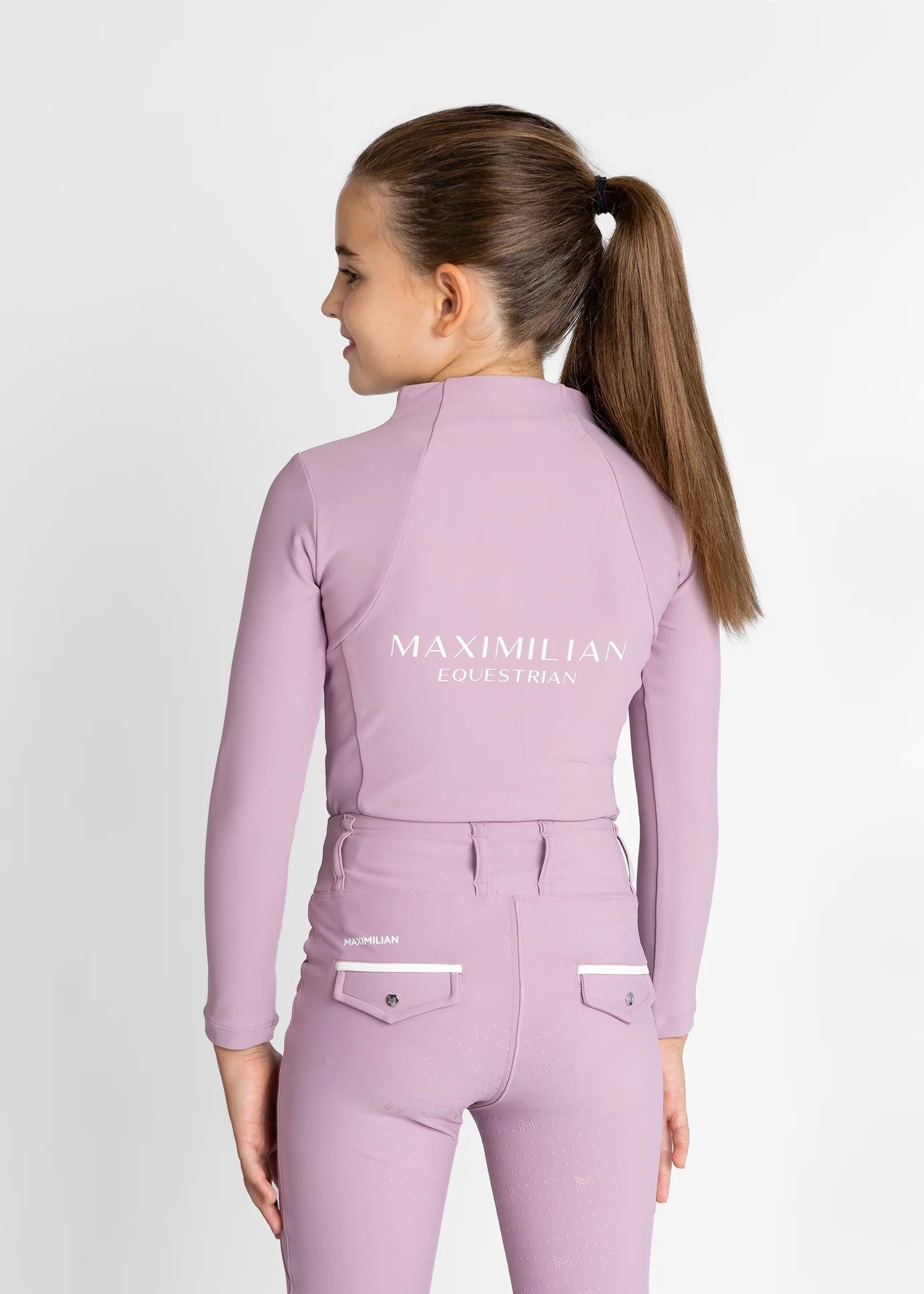Young Riders - Long Sleeve Base Layer - Mauve