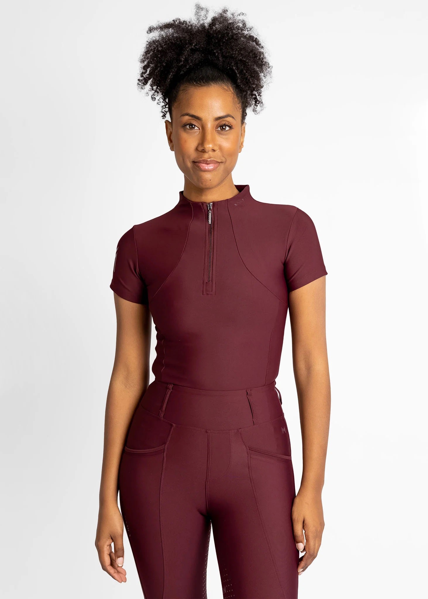 Short Sleeve Base Layer - Burgundy