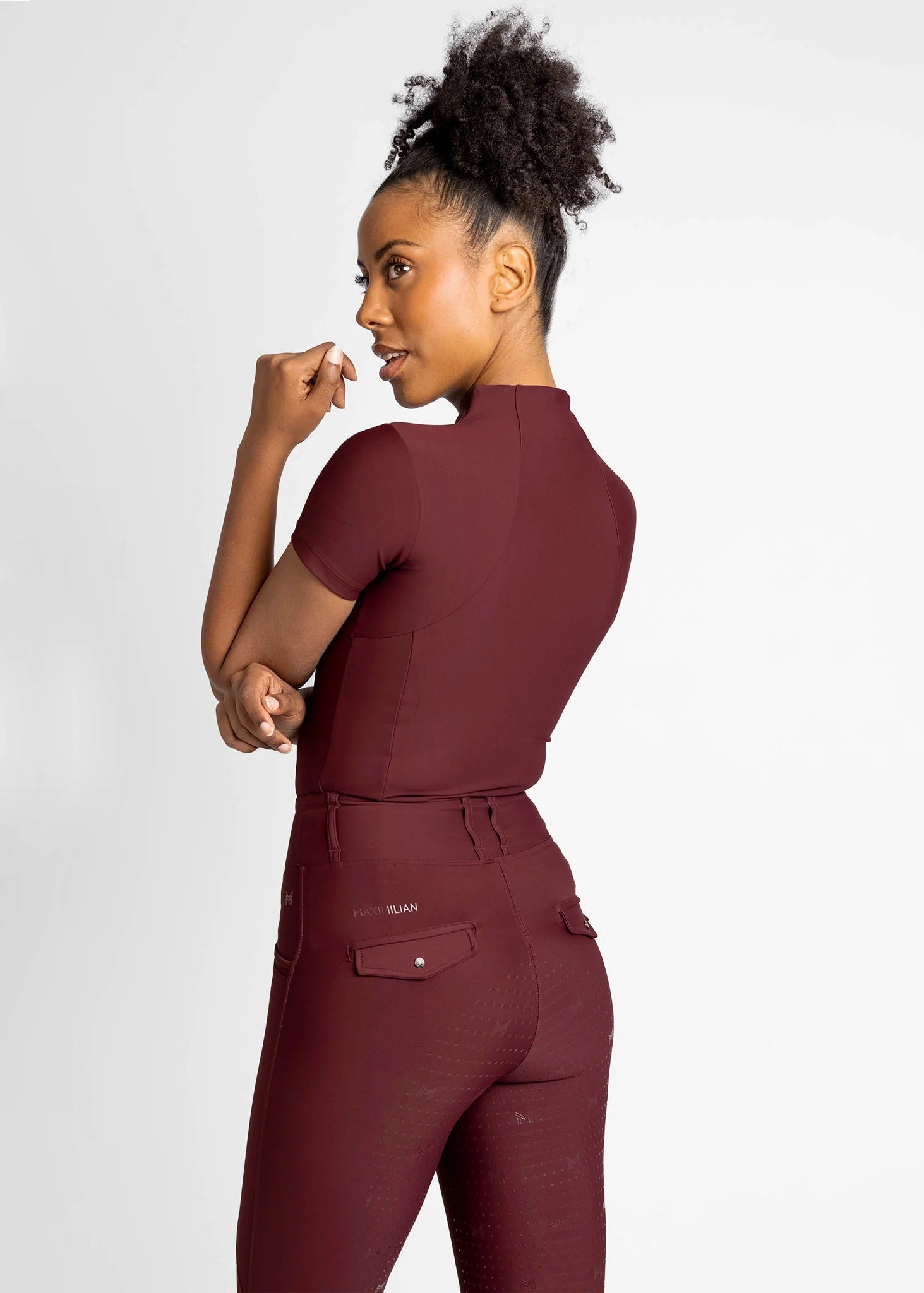 Short Sleeve Base Layer - Burgundy