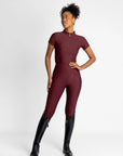 Short Sleeve Base Layer - Burgundy