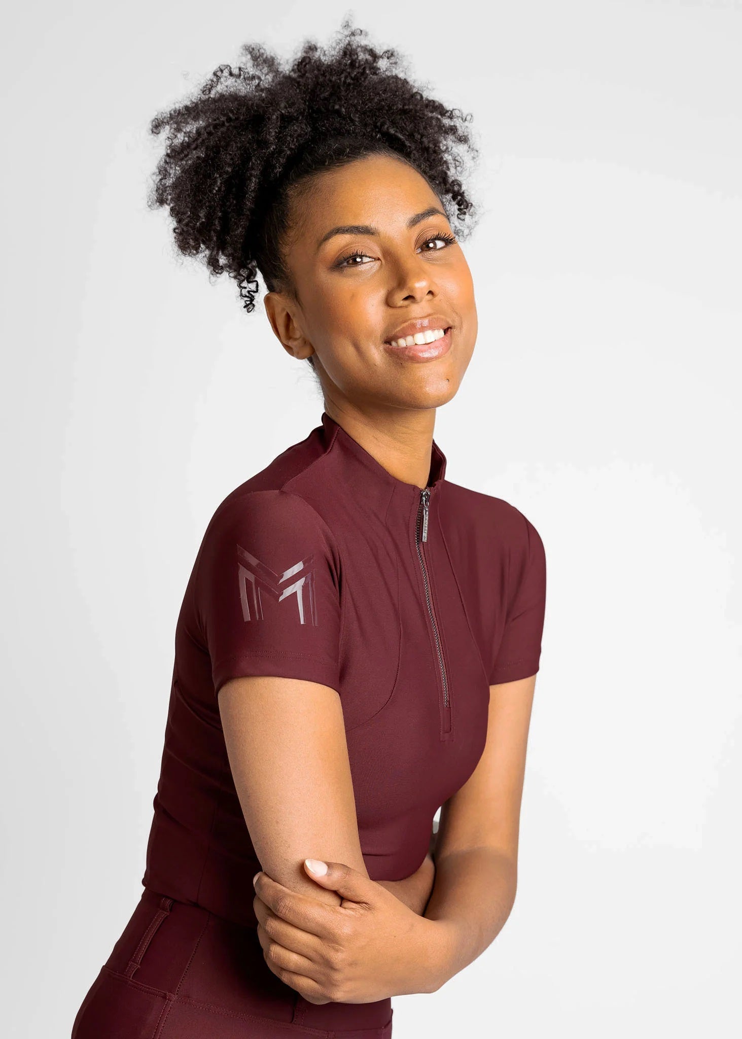 Short Sleeve Base Layer - Burgundy