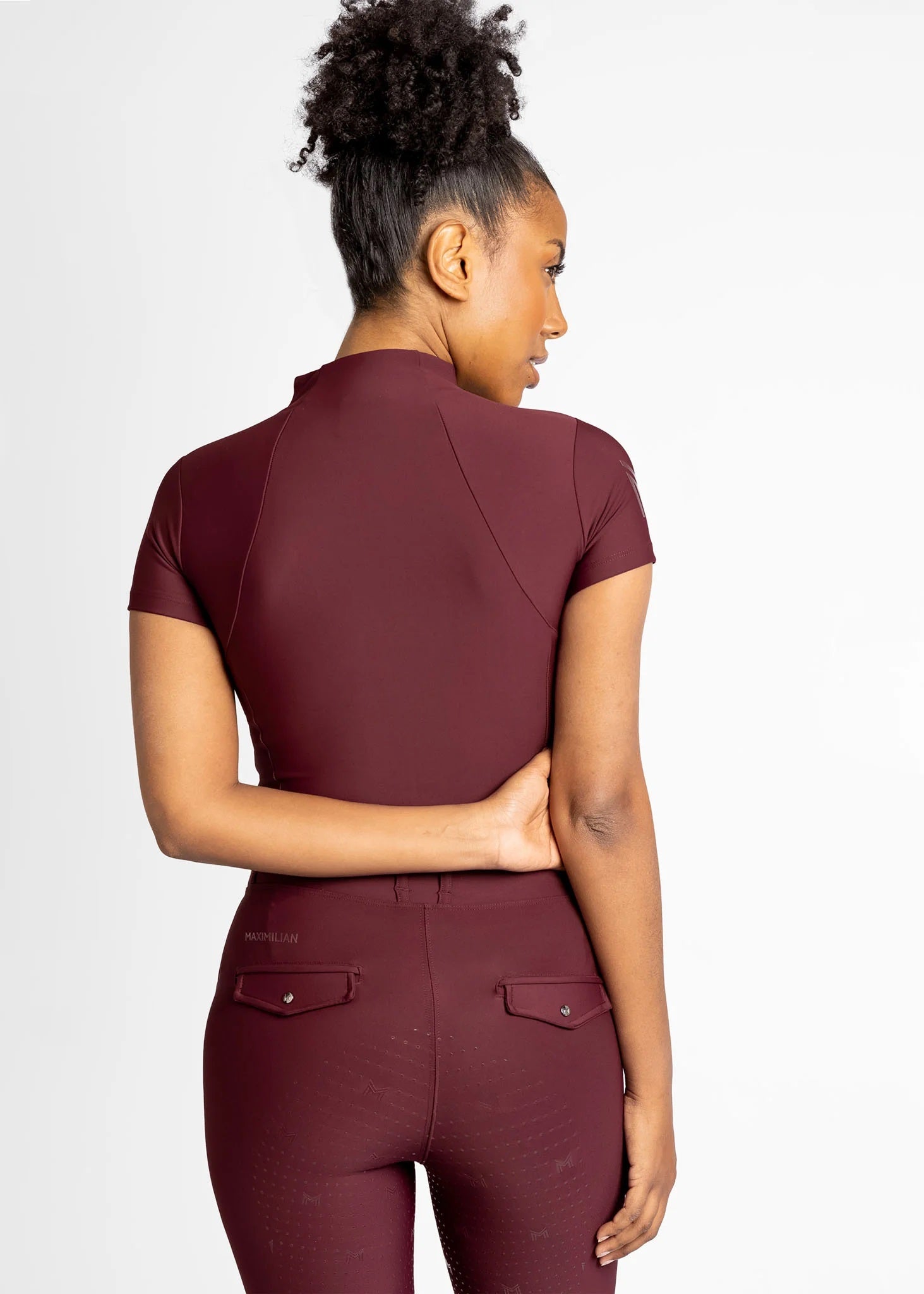 Short Sleeve Base Layer - Burgundy