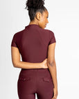 Short Sleeve Base Layer - Burgundy