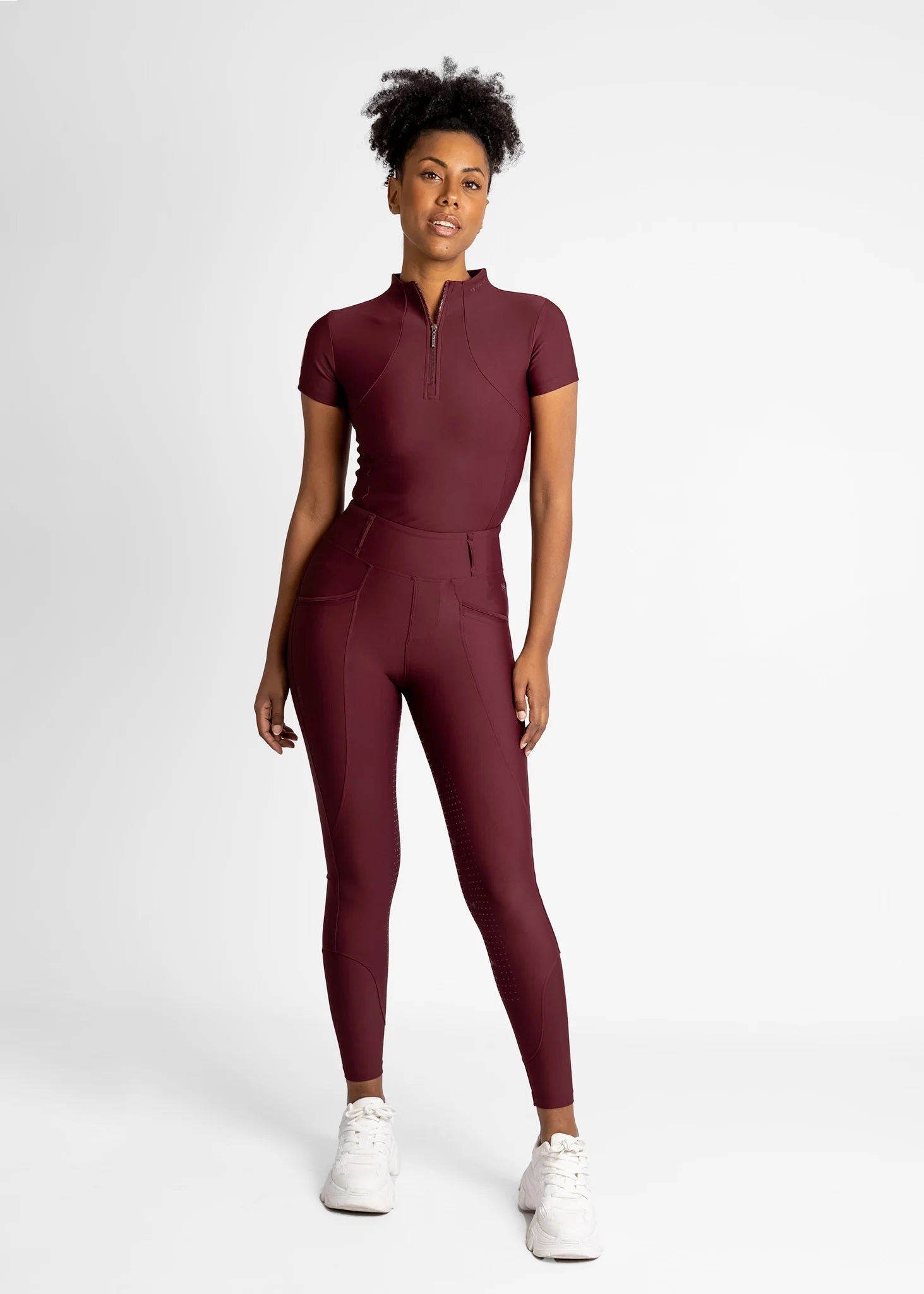 Short Sleeve Base Layer - Burgundy